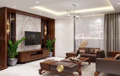 Top 6 mẫu kệ tivi bằng gỗ óc chó đẹp loại tốt nhất